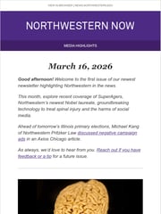 Email Inspiration from Northwestern Now