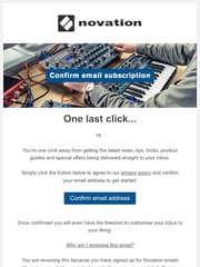 Email Inspiration from Novation