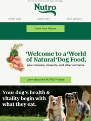 Email Inspiration from Nutro