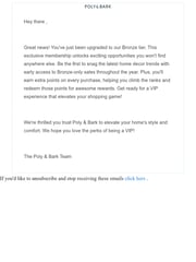 Email Inspiration from Poly + Bark