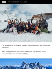 Email Inspiration from The Dope Lineup