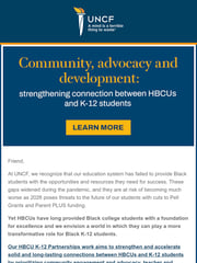 Email Inspiration from UNCF