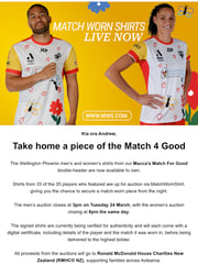 Email Inspiration from Wellington Phoenix