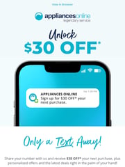Email Inspiration from Appliances Online