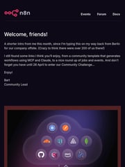 Email Inspiration from Bart at n8n