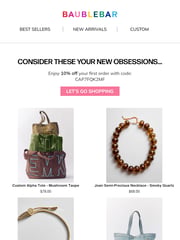 Email Inspiration from BaubleBar