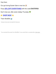 Email Inspiration from Bio&Me