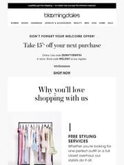 Email Inspiration from Bloomingdale's