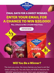 Email Inspiration from Blue Diamond Almonds