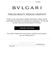 Email Inspiration from Bvlgari