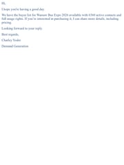 Email Inspiration from Charley Yoder