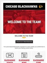 Email Inspiration from Chicago Blackhawks