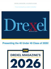 Email Inspiration from Drexel Magazine