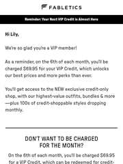 Email Inspiration from Fabletics
