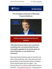 Email Inspiration from Finance at Wharton