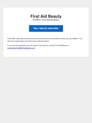 Email Inspiration from First Aid Beauty