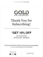 Email Inspiration from Gold Philosophy