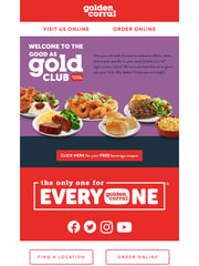 Email Inspiration from Golden Corral