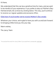 Email Inspiration from Javvy Coffee