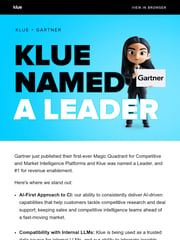 Email Inspiration from Katie from Klue
