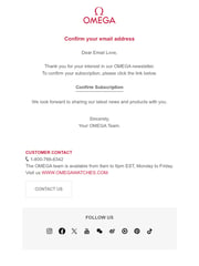 Email Inspiration from OMEGA