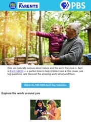 Email Inspiration from PBS KIDS for Parents