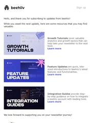 Email Inspiration from Preeya from beehiiv ?