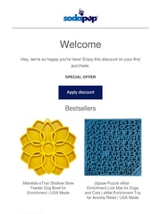 Email Inspiration from SodaPup/True Dogs, LLC