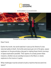 Email Inspiration from The Explorer Classroom Team