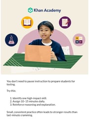 Email Inspiration from The Khan Academy team