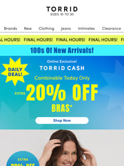 Email Inspiration from Torrid Cash Event