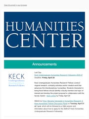 Email Inspiration from USD Humanities Center