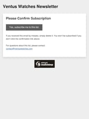 Email Inspiration from Ventus Watches