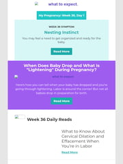 Email Inspiration from What To Expect ?