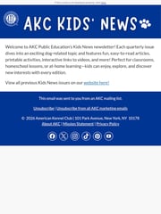 Email Inspiration from AKC Public Education