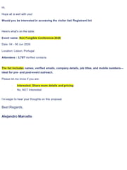 Email Inspiration from Alejandro