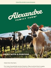 Email Inspiration from Alexandre Family Farm