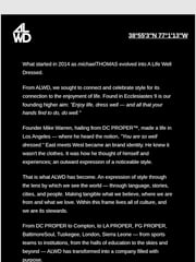 Email Inspiration from ALWD Co.