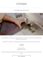 Email Inspiration from Artipoppe