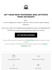 Email Inspiration from Benetton Official