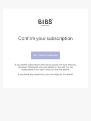 Email Inspiration from BIBS World