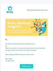 Email Inspiration from Birdfy