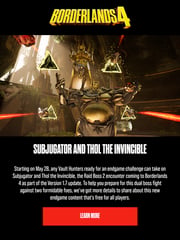 Email Inspiration from Borderlands