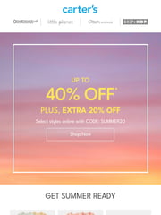 Email Inspiration from carter's