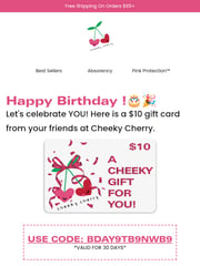 Email Inspiration from Cheeky Cherry