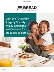 Email Inspiration from Christa Gleason, Bread for the World