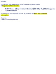 Email Inspiration from Cindy Lee