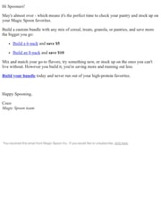 Email Inspiration from Coco from Magic Spoon