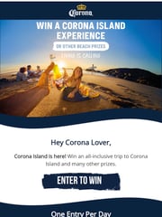Email Inspiration from Corona