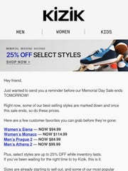 Email Inspiration from Delanie at Kizik